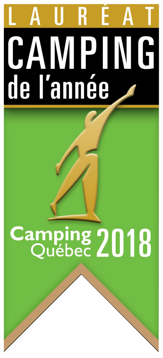 Lauréat Camping de l'année 2018 Camping Québec