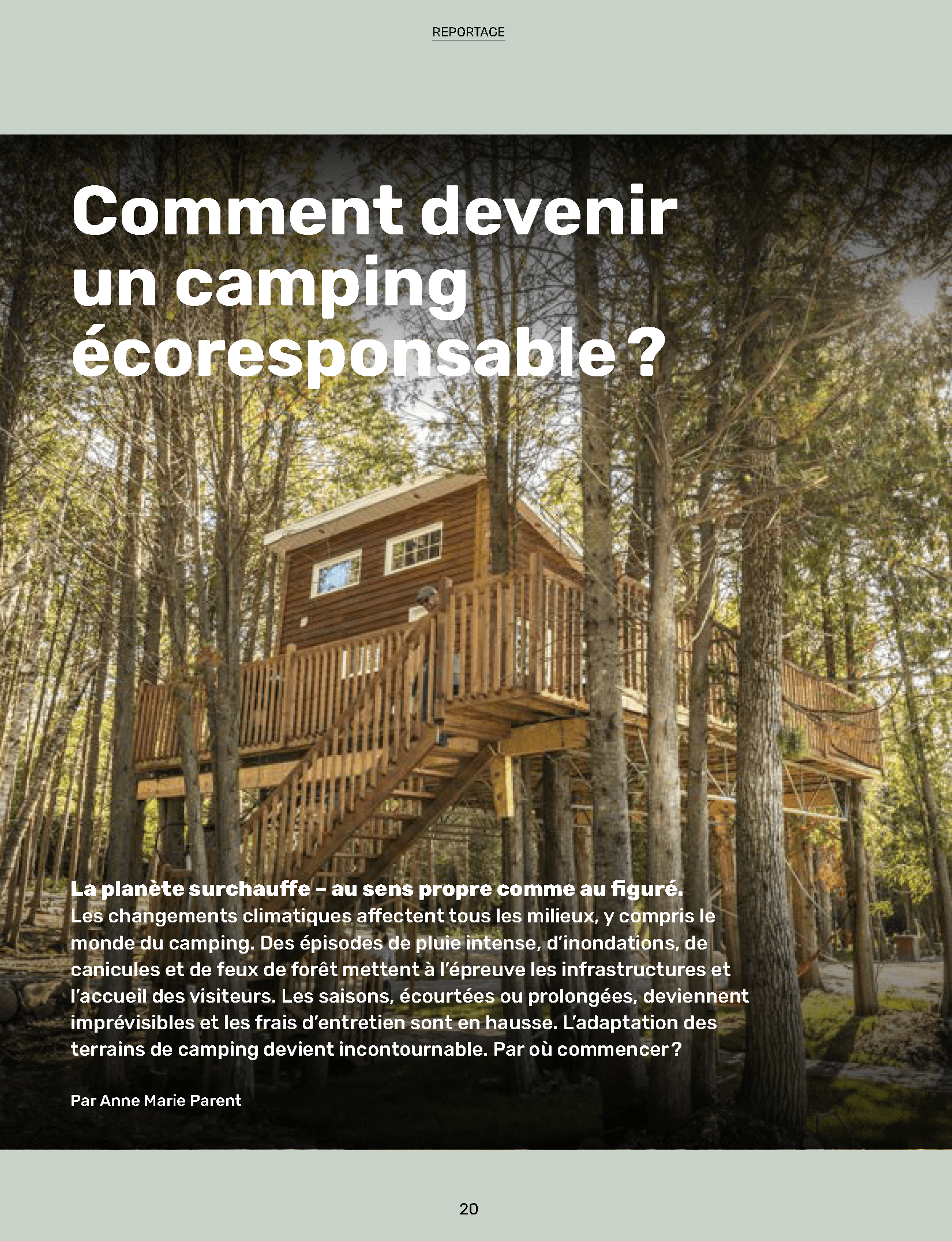 Article Revue Camper - Camping Aventure Mégantic