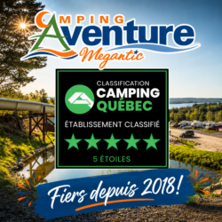 Classification 5 étoiles - Camping Aventure Mégantic