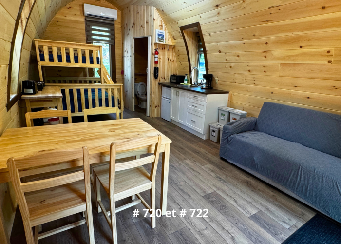 720 et 722 MégaPOD Camping Aventure Mégantic