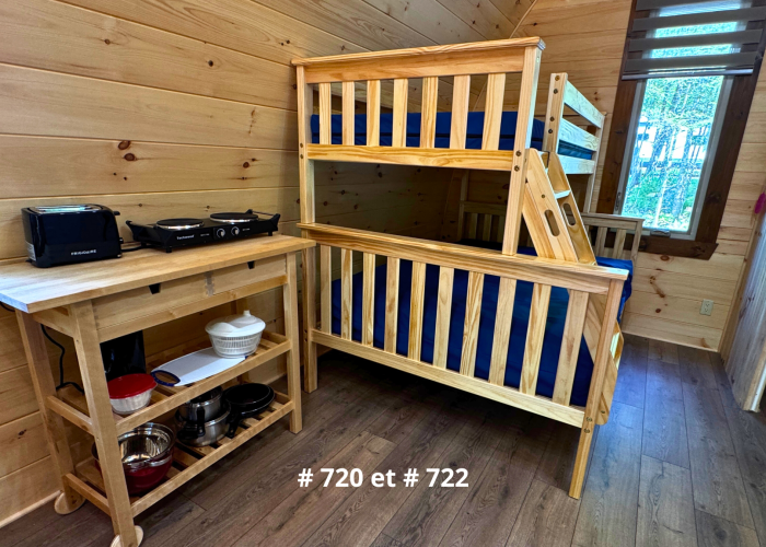 720 et 722 MégaPOD Camping Aventure Mégantic