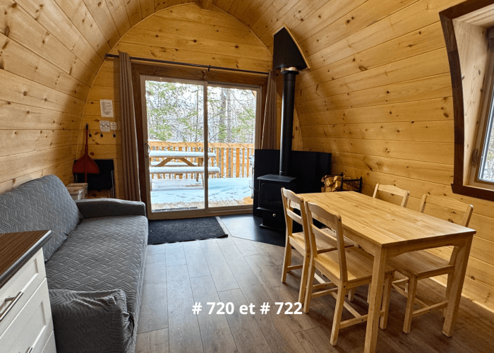 720 et 722 MégaPOD Camping Aventure Mégantic