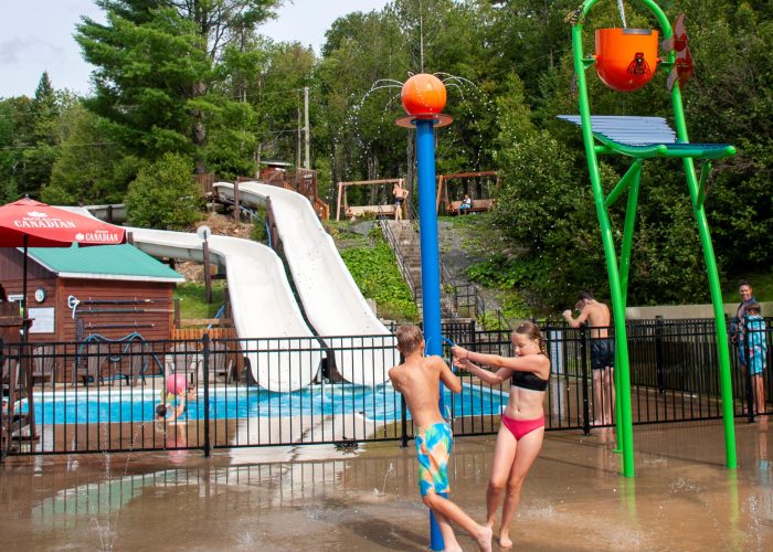 Jeu d'eau - Camping Aventure Mégantic