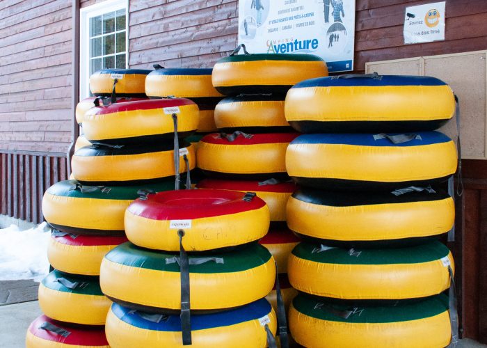 glissade sur tube - Camping Aventure Mégantic
