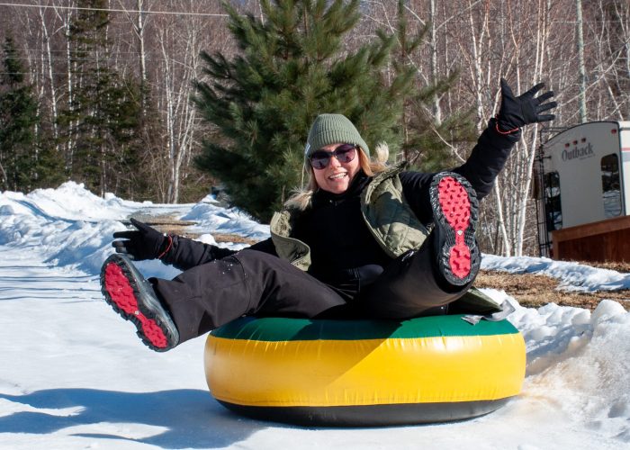 glissade sur tube - Camping Aventure Mégantic