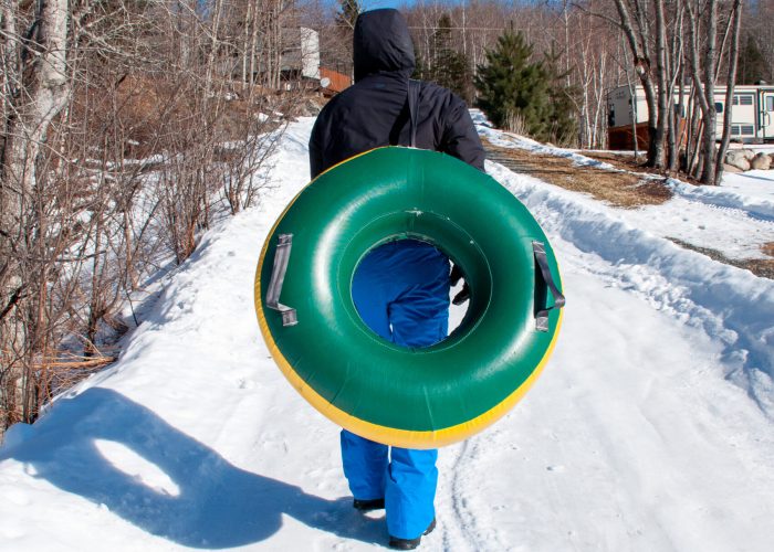 glissade sur tube - Camping Aventure Mégantic