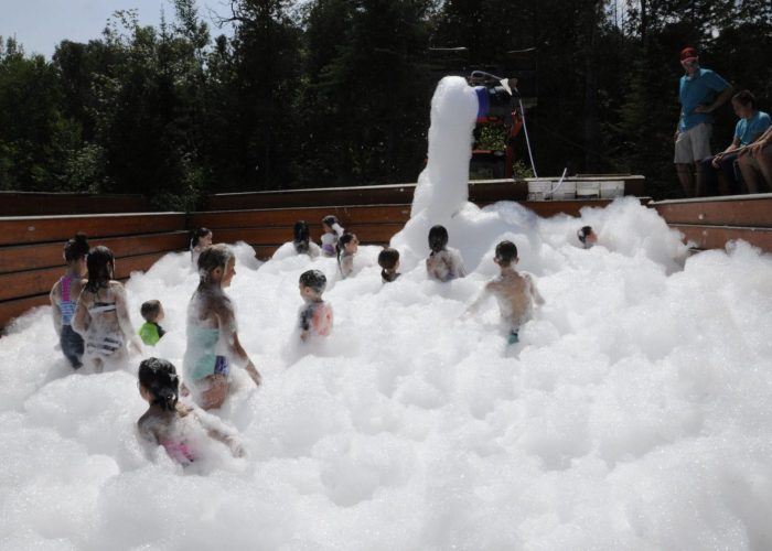 Party mousse - Camping Aventure Mégantic