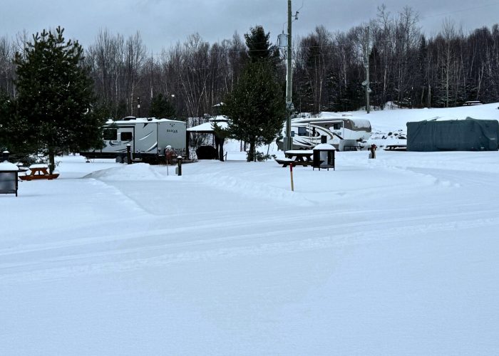 Emplacement hiver Camping Aventure Mégantic