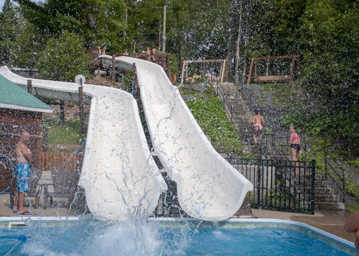 Glissade d'eau - Camping Aventure Mégantic
