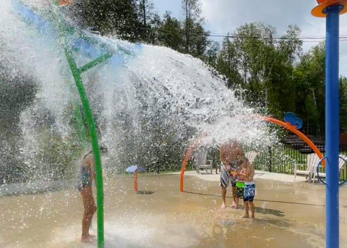 Jeu d'eau - Camping Aventure Mégantic