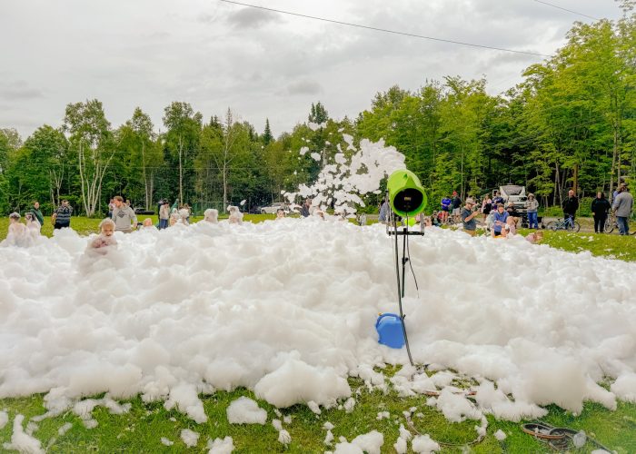 Party mousse - Camping Aventure Mégantic